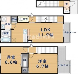 メゾン花園Ⅱの物件間取画像